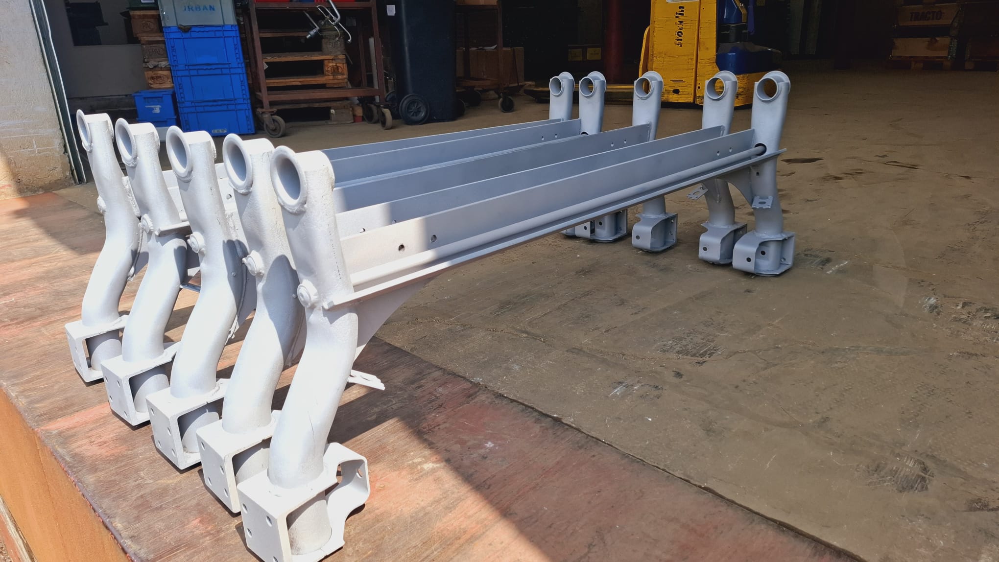 Hinterachse Polo G40 mit Stabilisator verzinkt gepulvert und Hohlraumversiegelt