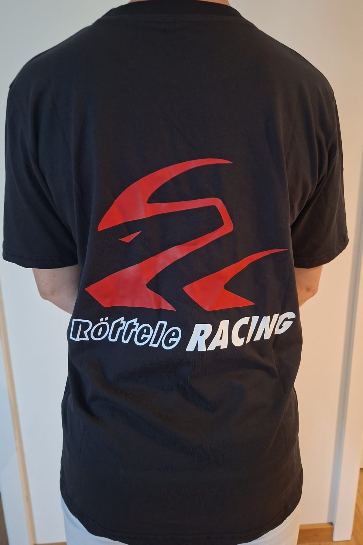T-Shirt mit Röttele-Racing Werbung für Herren