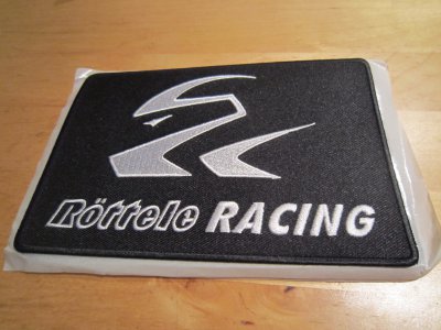 Aufnäher von Röttele-Racing für Rennsportanzüge, Jacken usw