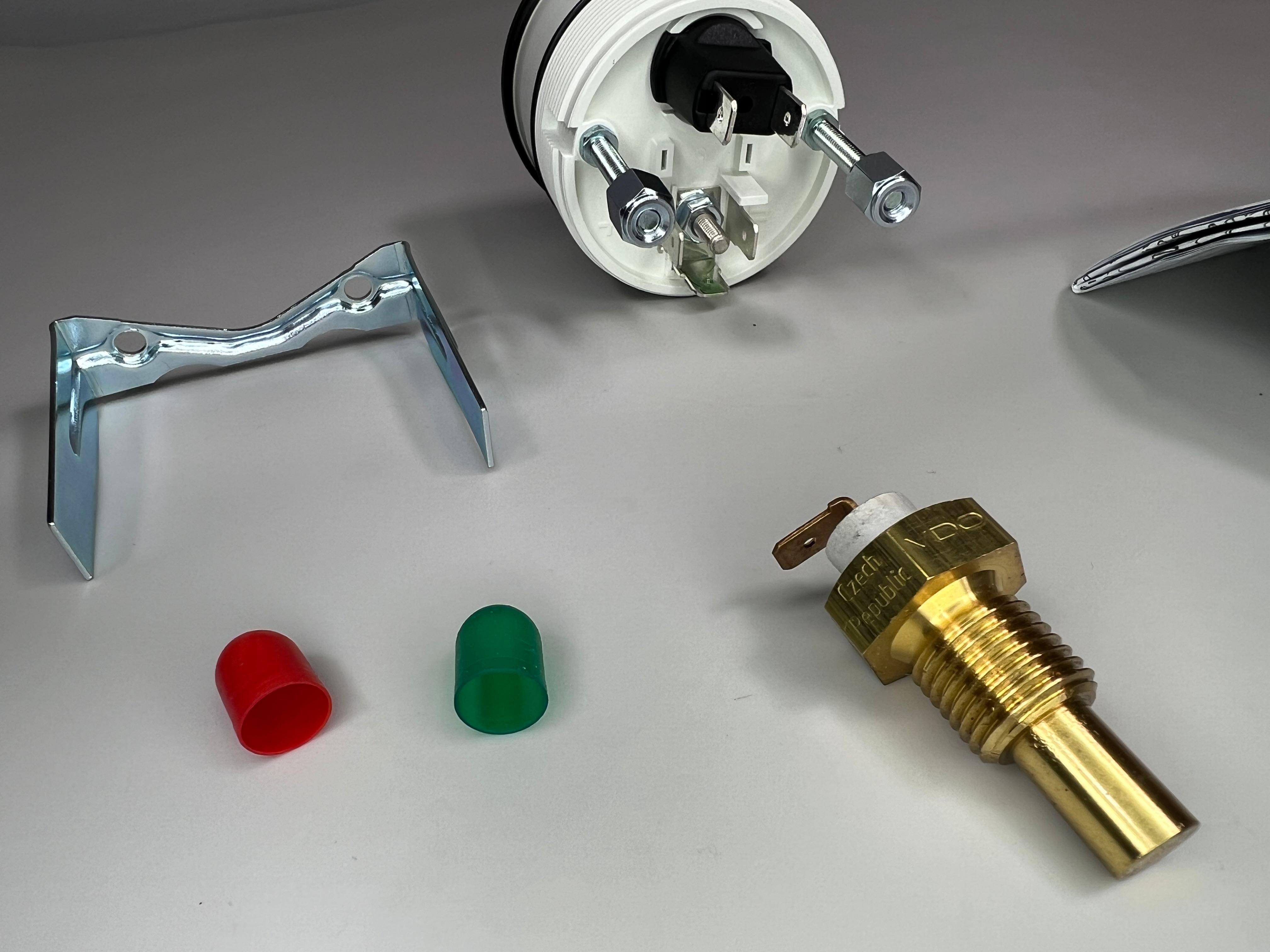 Öltemperaturanzeige mit dem Sensor in der Ölwanne