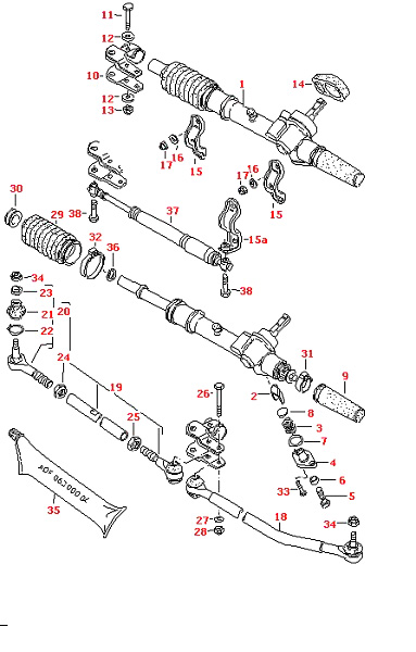 Bügel original Befestigung Schelle für Lenkgetriebe Lenkung  Polo G40 VW Polo 86, 86C,2F