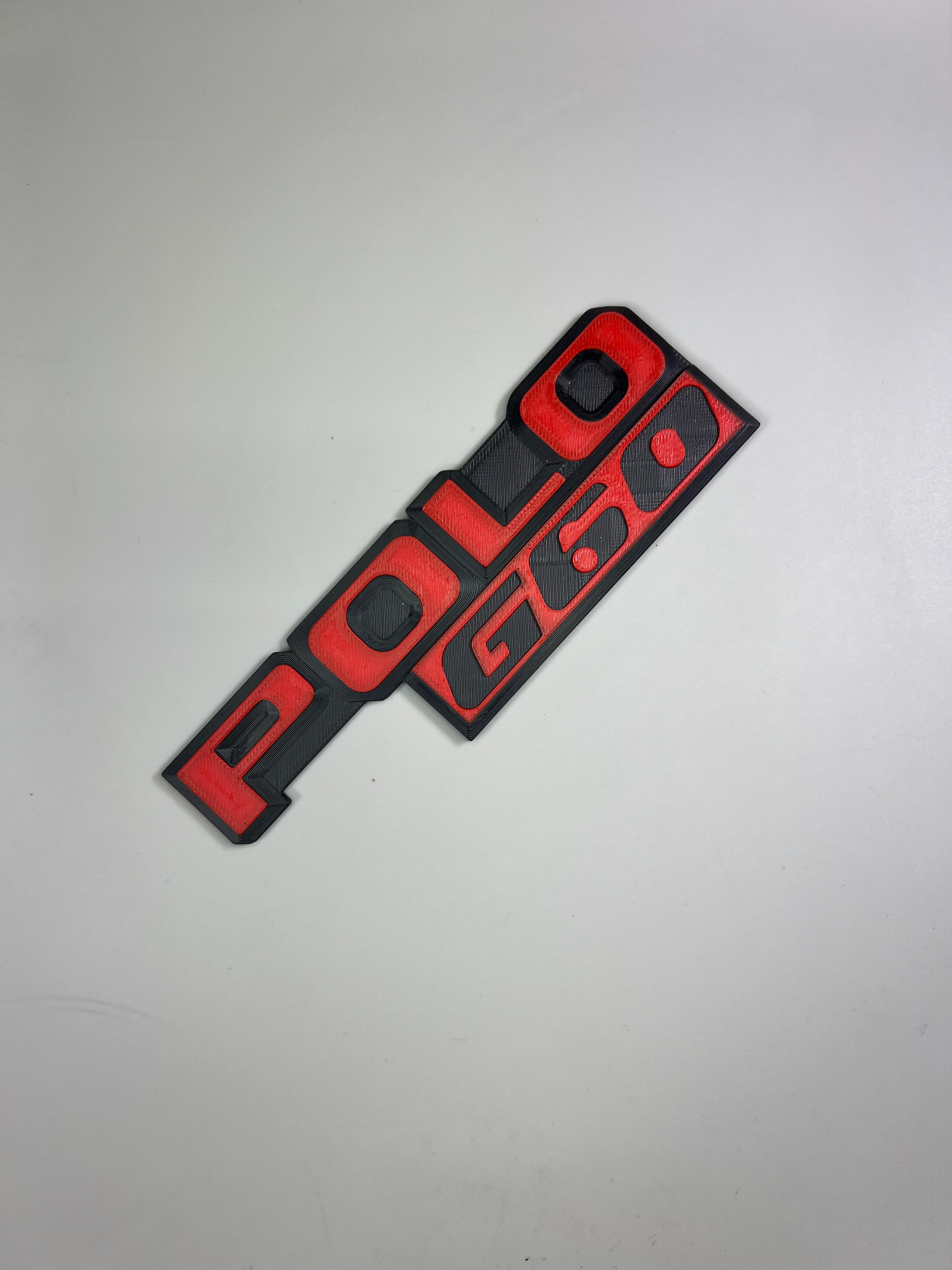 Emblem für den Polo G60 Heckdeckel zum Kleben aus Kunststoff