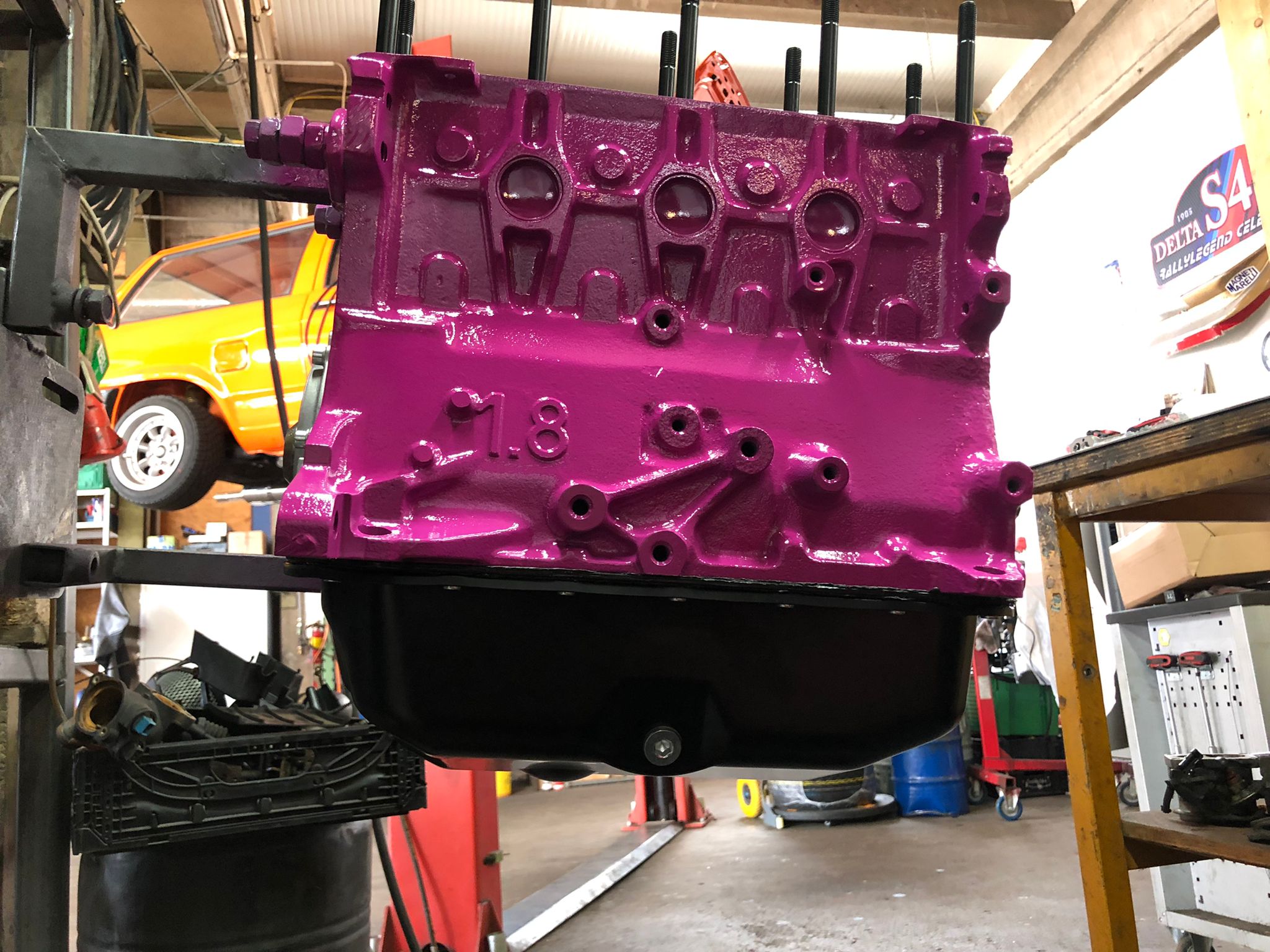 Motorblock 1,9 Liter  VW G60 mit Wiseco Kolben und K1 Pleuel