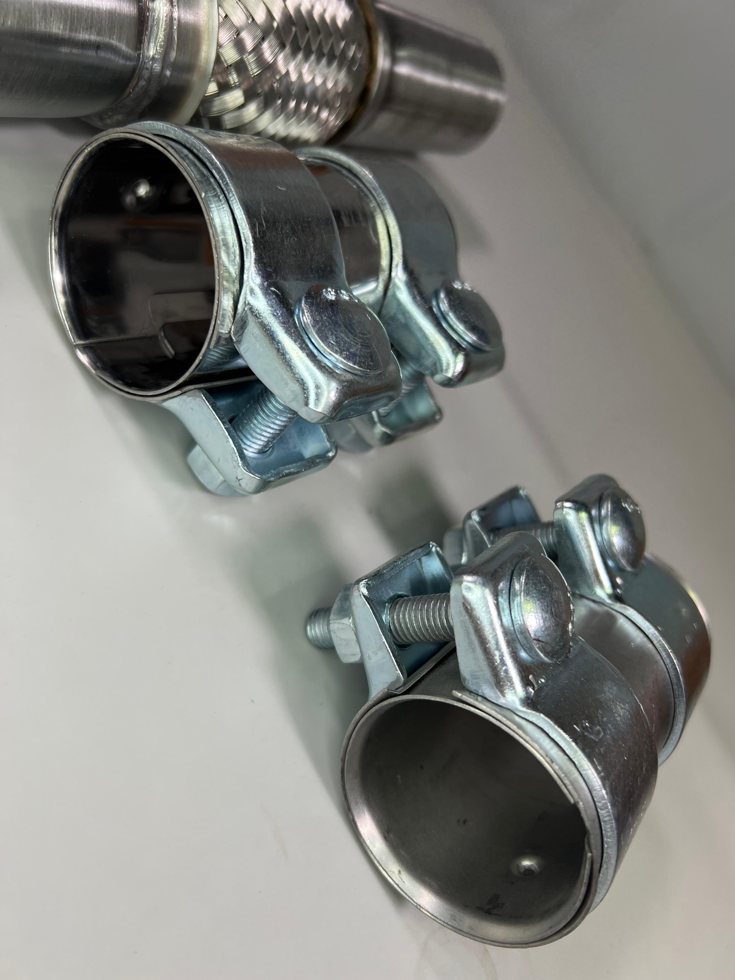 Flexrohr mit zwei Doppelschellen für den Polo G40 original Auspuff