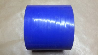 Silikonschlauch gerader Verbinder 75 mm Durchmesser und 75mm lang Farbe blau