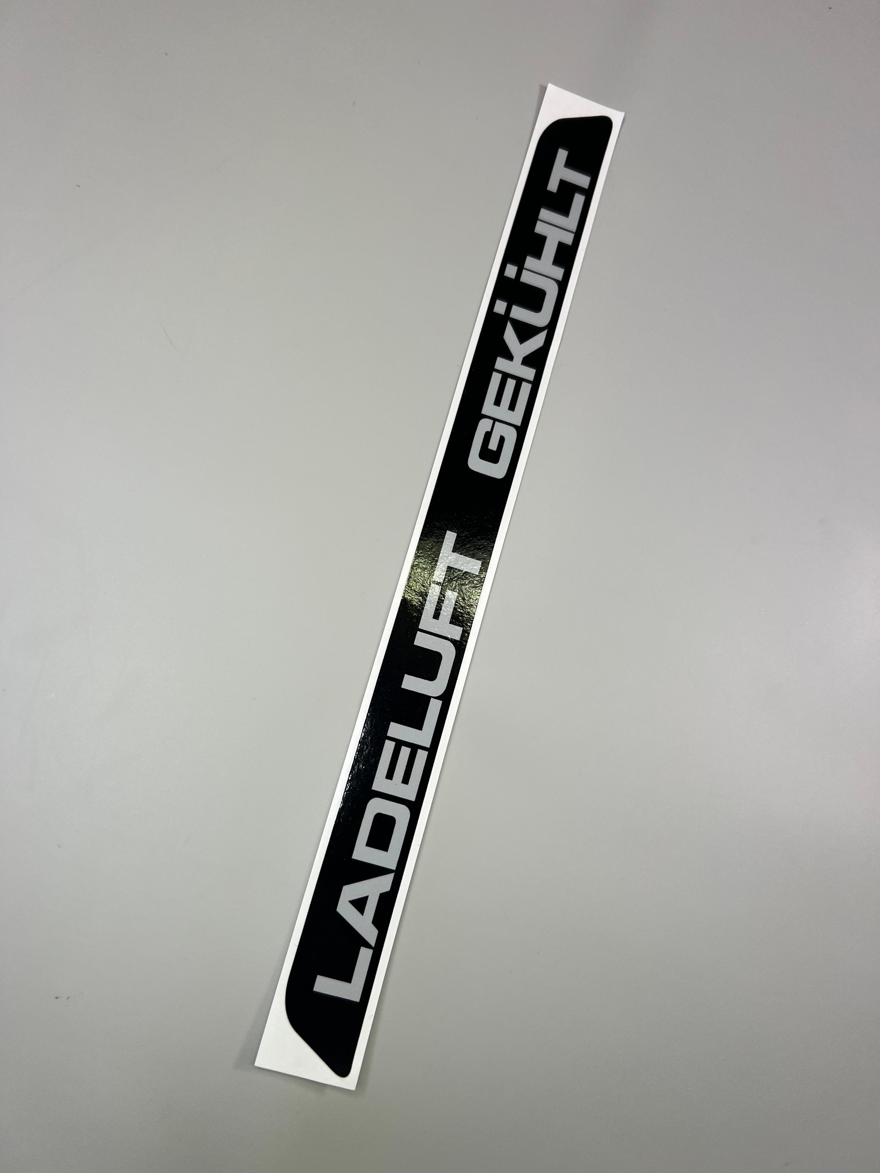 Aufkleber Intercooler und Ladeluft Gekühlt Kühler für das Lüfter Abdeckblech oberteil für Polo III G