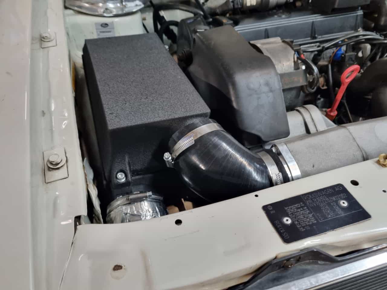 Luftfilterkasten Oberteil mit 70mm Anschluss und Unterteil für Golf I oder Scirocco mit G60 Motor
