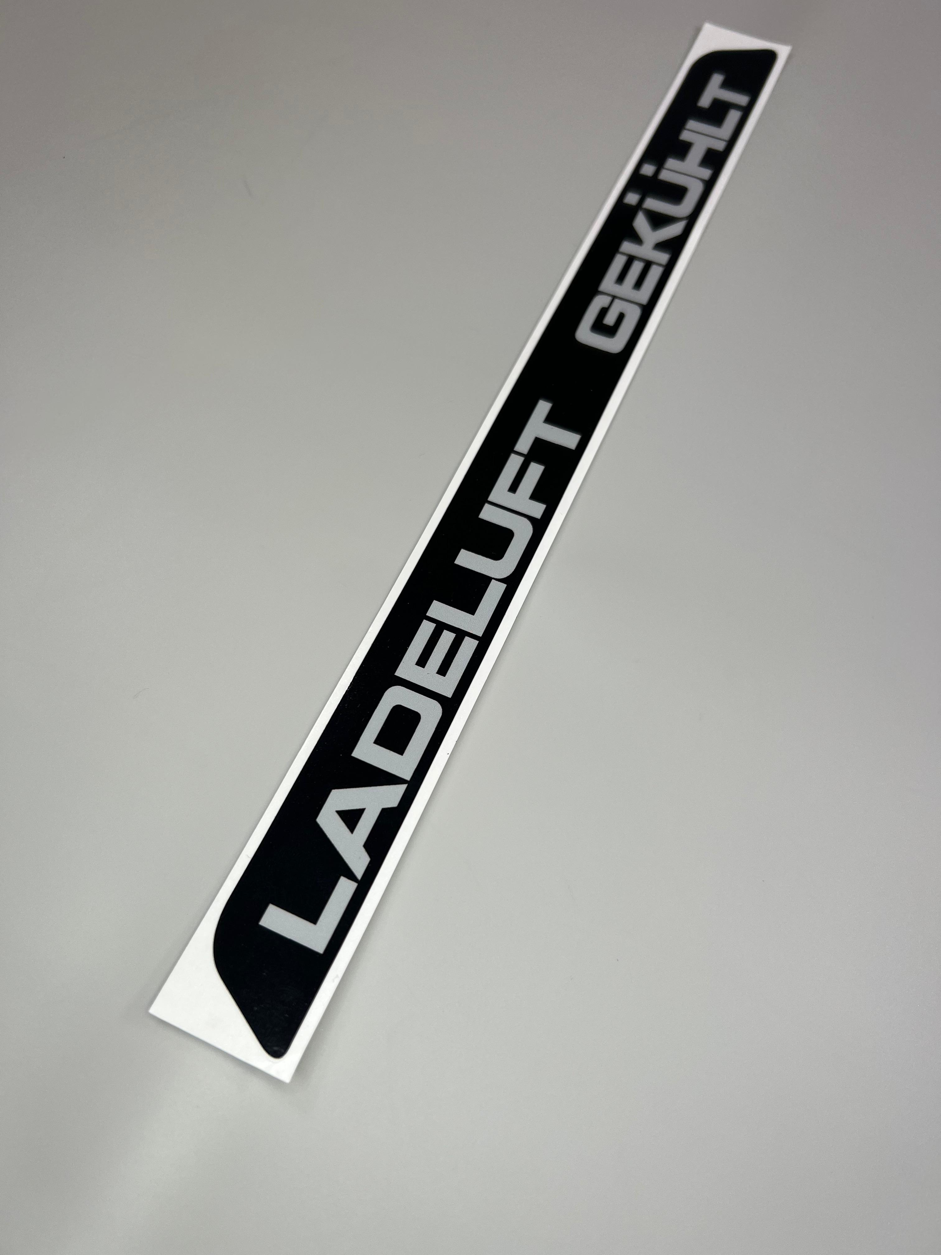 Aufkleber Intercooler und Ladeluft Gekühlt Kühler für das Lüfter Abdeckblech oberteil für Polo III G