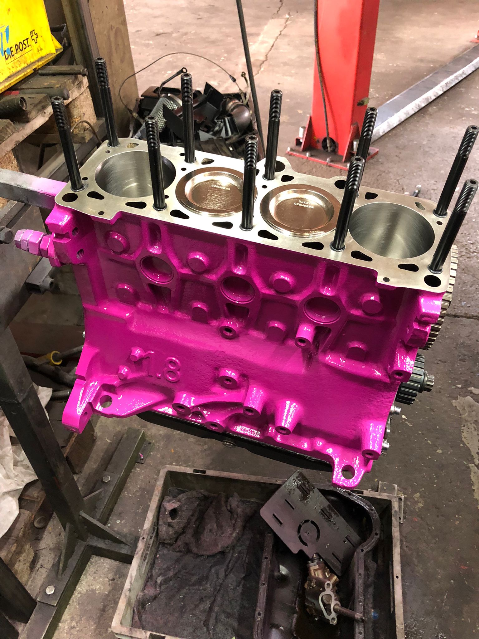 Motorblock 1,9 Liter  VW G60 mit Wiseco Kolben und K1 Pleuel