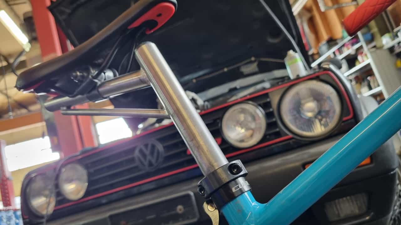 Fahrrad Sattelstangenverlängerung Klemmschellen 25mm mit Edelstahlschrauben