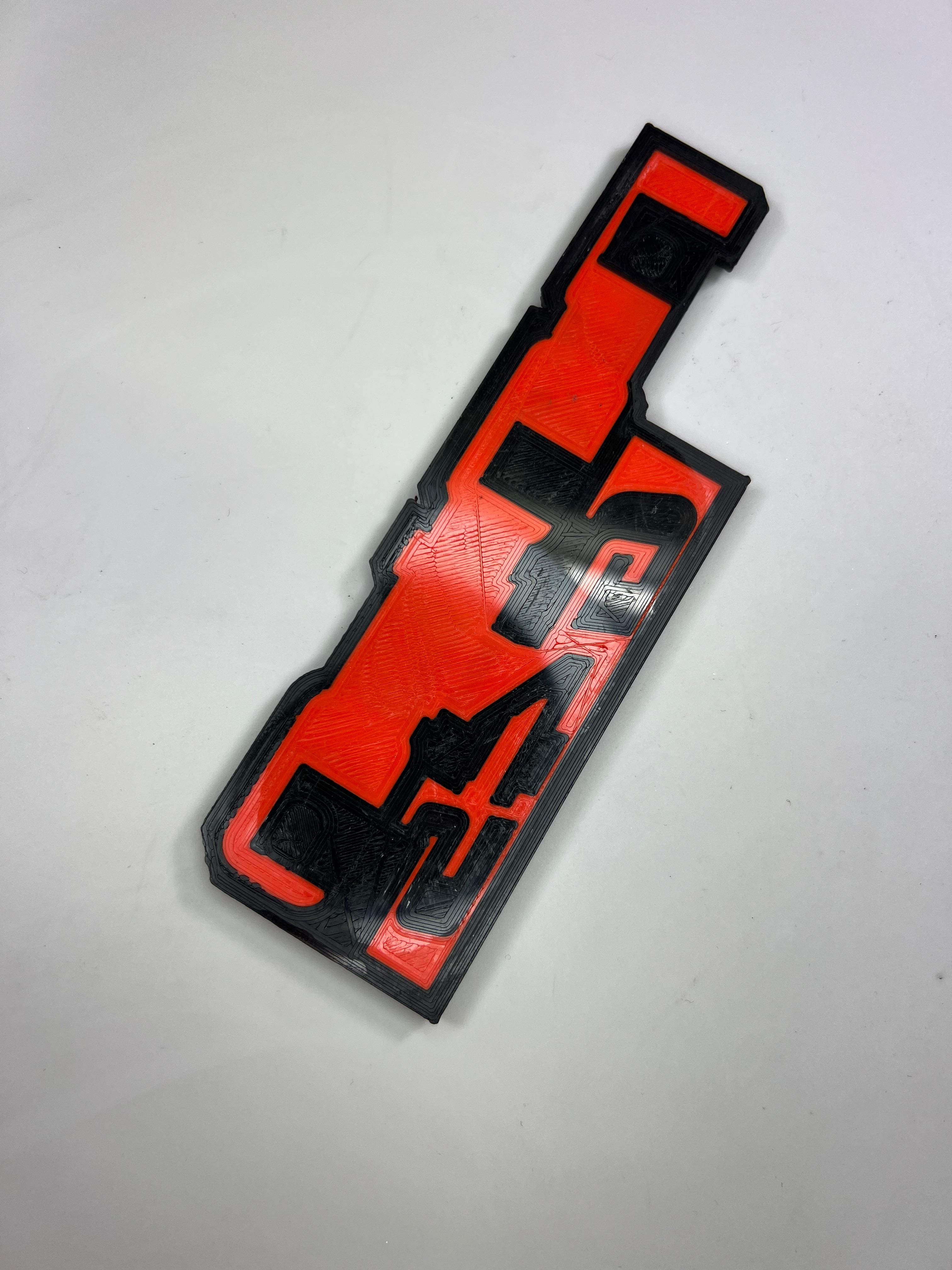 Emblem für den Polo G45 Heckdeckel zum Kleben aus Kunststoff