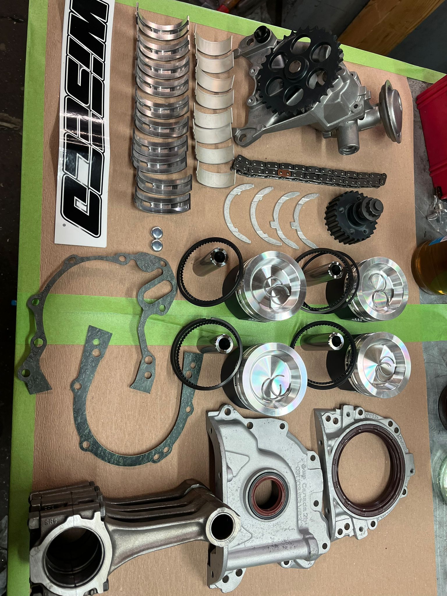 Polo G40 Tauschmotor mit neuen Kolben Motorkennung: PY ab Baujahr 1988 mit geschraubtem Wasserrohr
