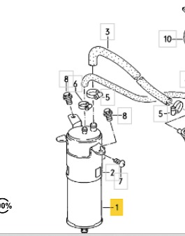 Aktivkohlefilter original Gebrauchtteil original Teilenummer : 171 201 801