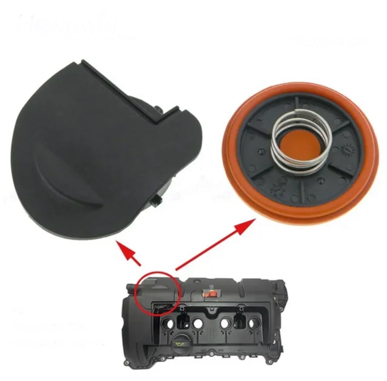 Neue Ventil Abdeckung Reparaturkit Ventilkappe Mit Membran Für Peugeot 207 EP6 VTI Citroen MINI Coop