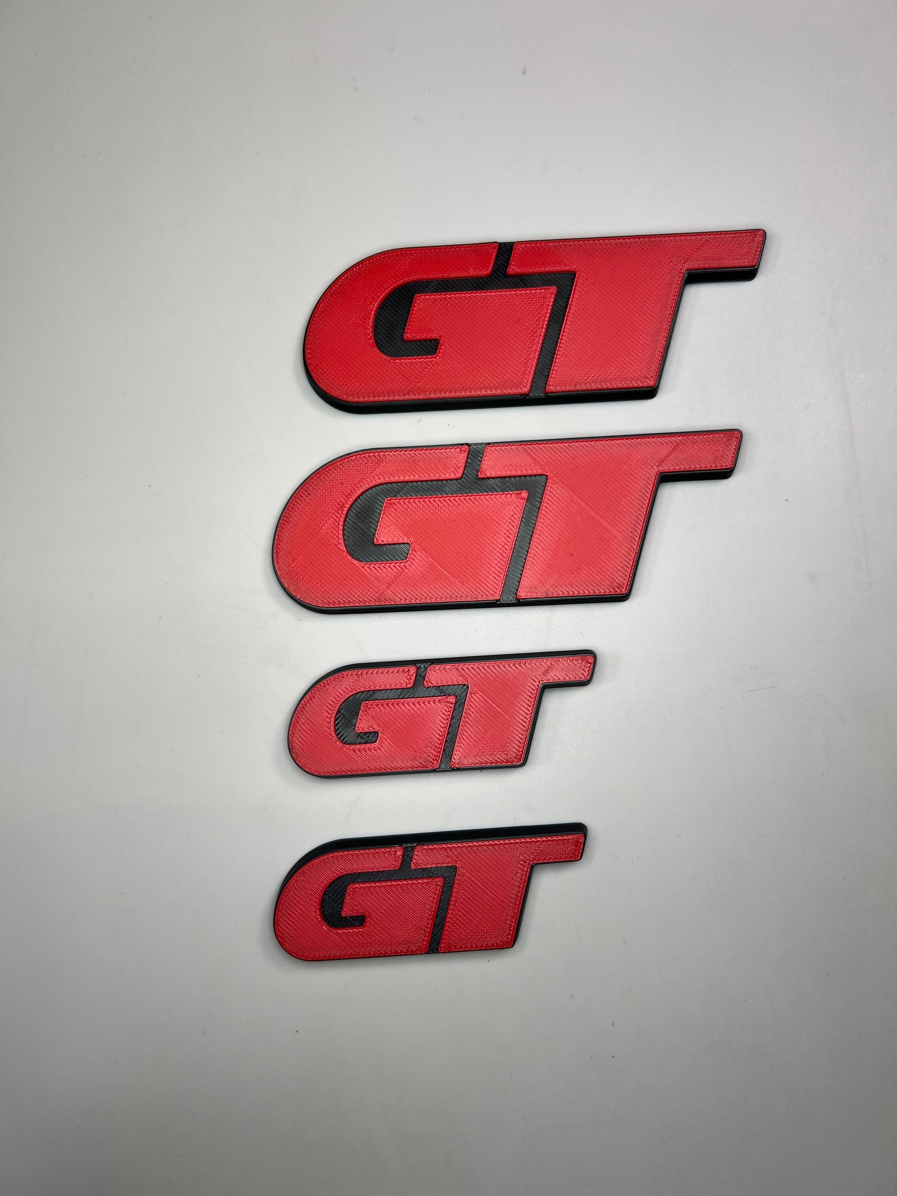 GT Emblem für den Polo zum Kleben aus Kunststoff