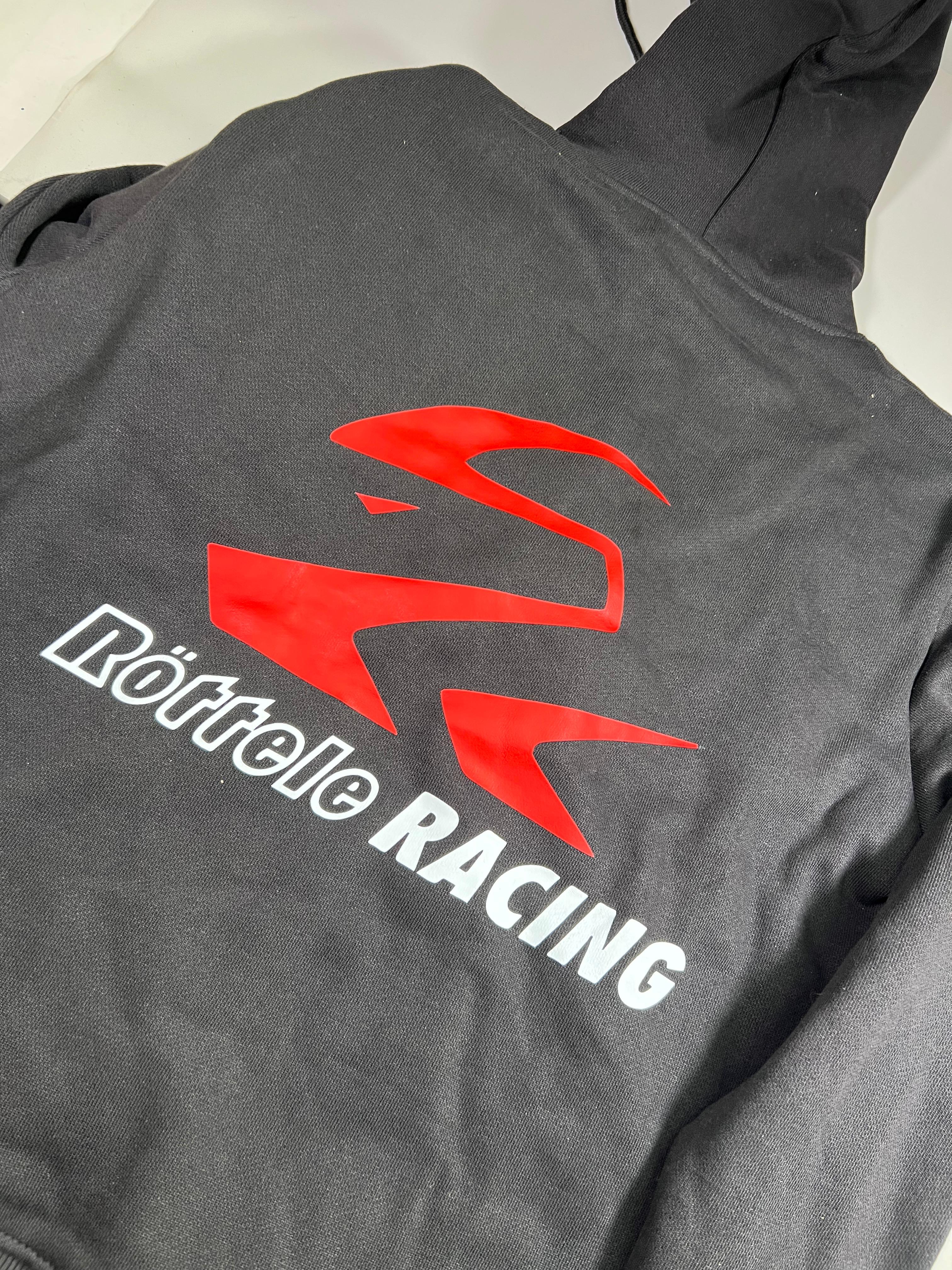 Pullover mit Röttele-Racing Werbung