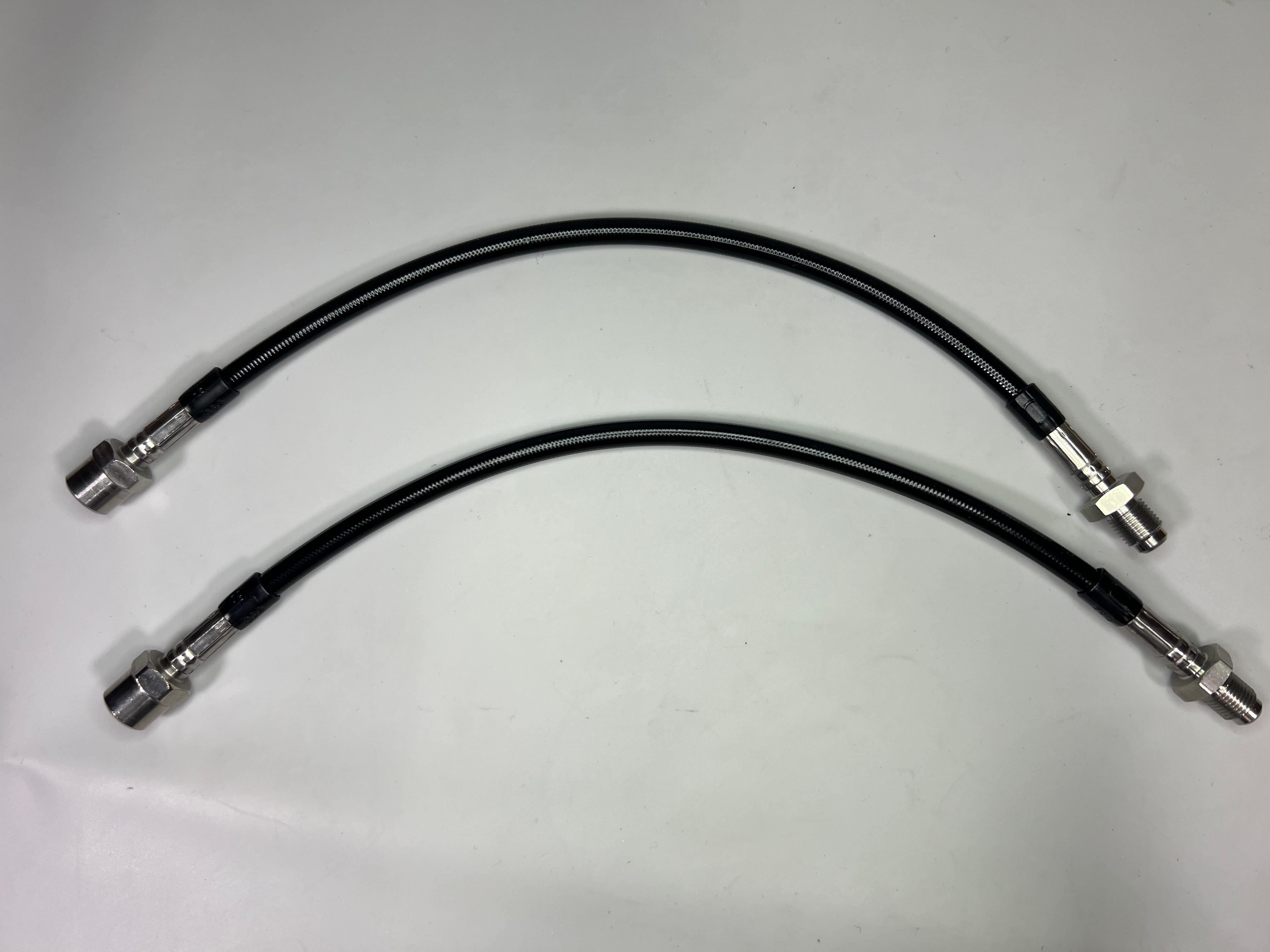 Bremsschlauchsatz für VW Polo G40 vorne und hinten Stahlflexleitung Farbe schwarz