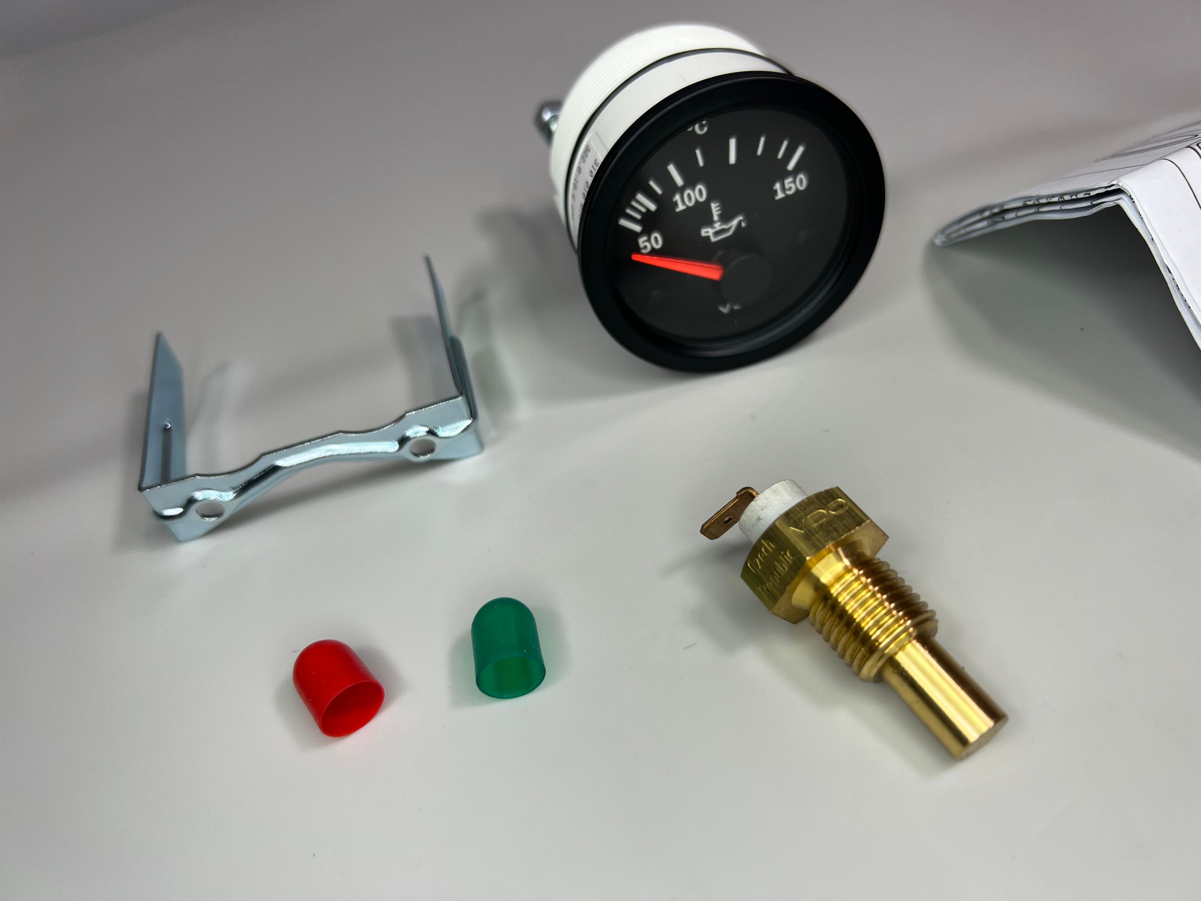 Öltemperaturanzeige mit dem Sensor in der Ölwanne