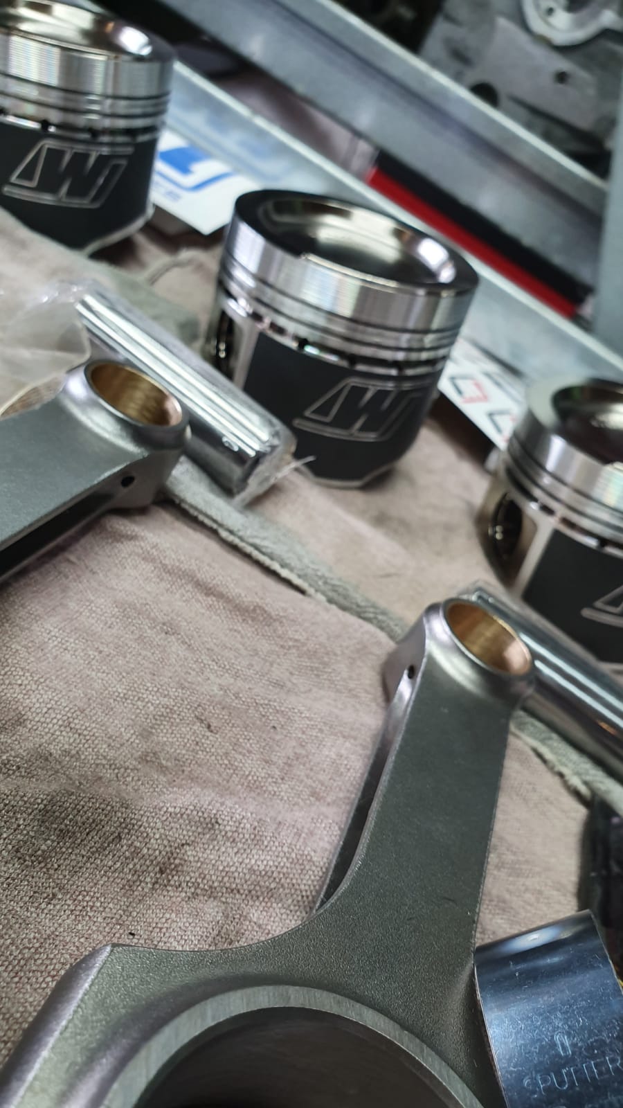Motorblock 1,8 Liter VW G60 PG  mit Wiseco Kolben  K1 Pleuel neu aufgebaut