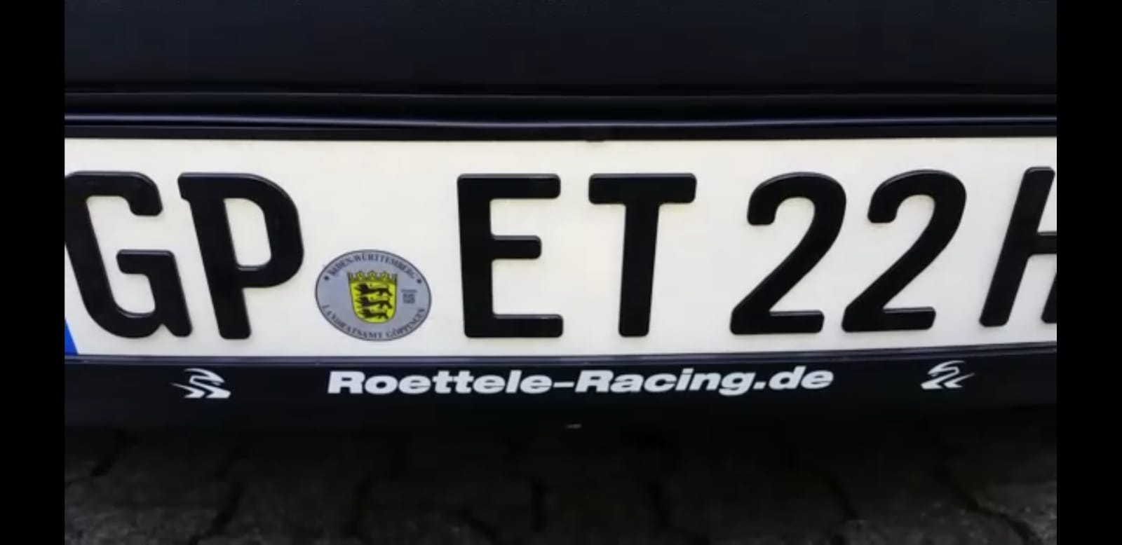 Nummernschild Kennzeichen Verstärker Halter Verstärkung von Röttele-Racing