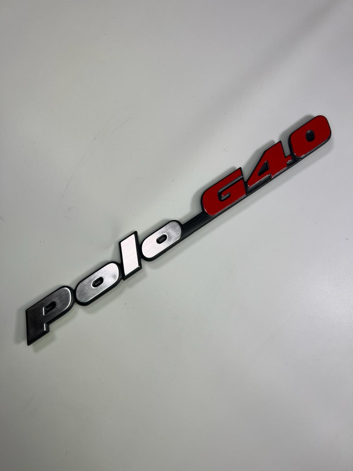 Hinterer Schriftzug Emblem für Polo G40 für VW Polo 2F mit der Teilenummer : 871 853 687 E