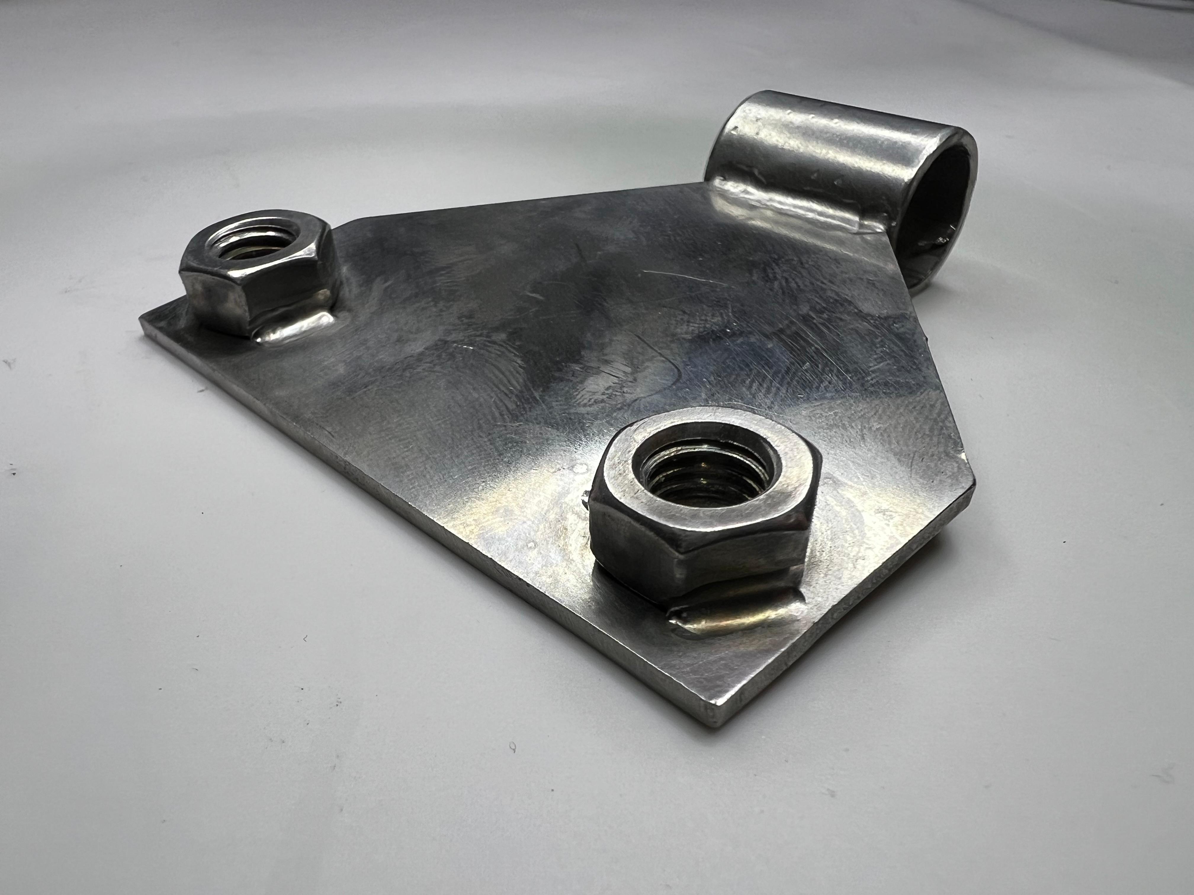 Halter für das Handbremsseil an der Hinterachse aus Edelstahl für den Polo G40 und 86c 2F