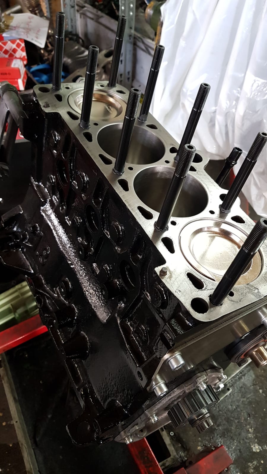 Motorblock 1,9 Liter  VW G60 mit Wiseco Kolben und K1 Pleuel