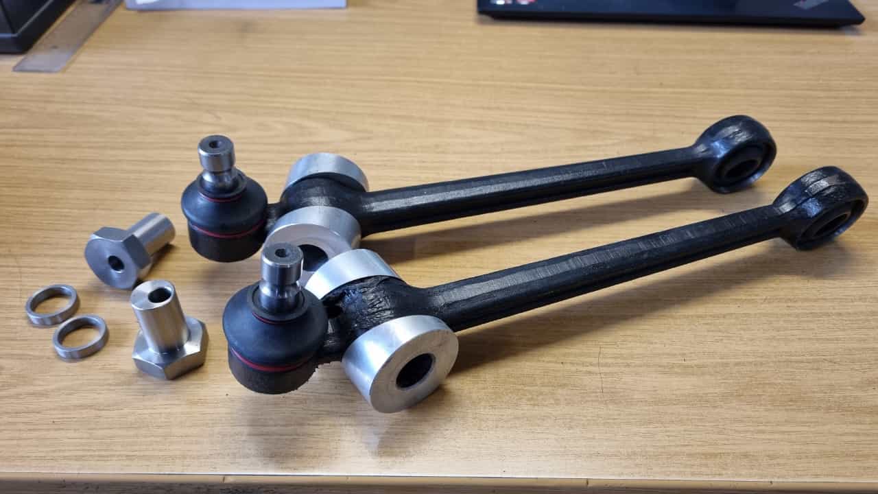 Querlenker Polo G40 links und rechts Motorsport mit Uniballgelenk Sturzverstellung