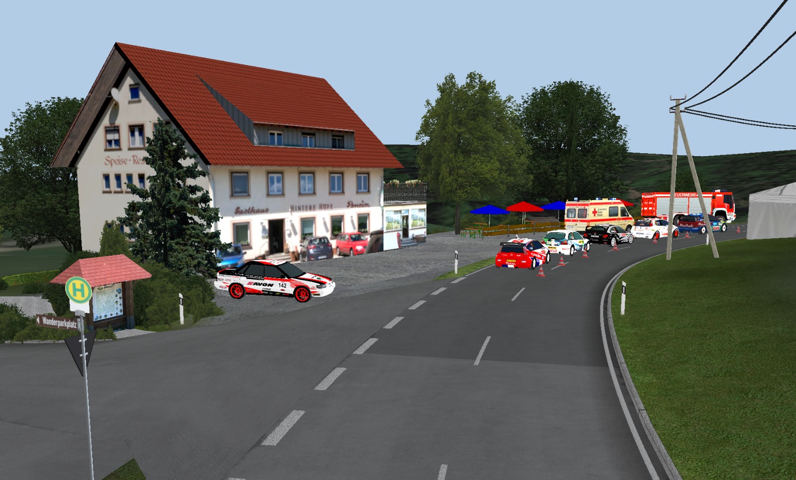 Rennstrecke Hintere Höfe Freiamt Rennsimulator eGaming Software für Assetto Corsa
