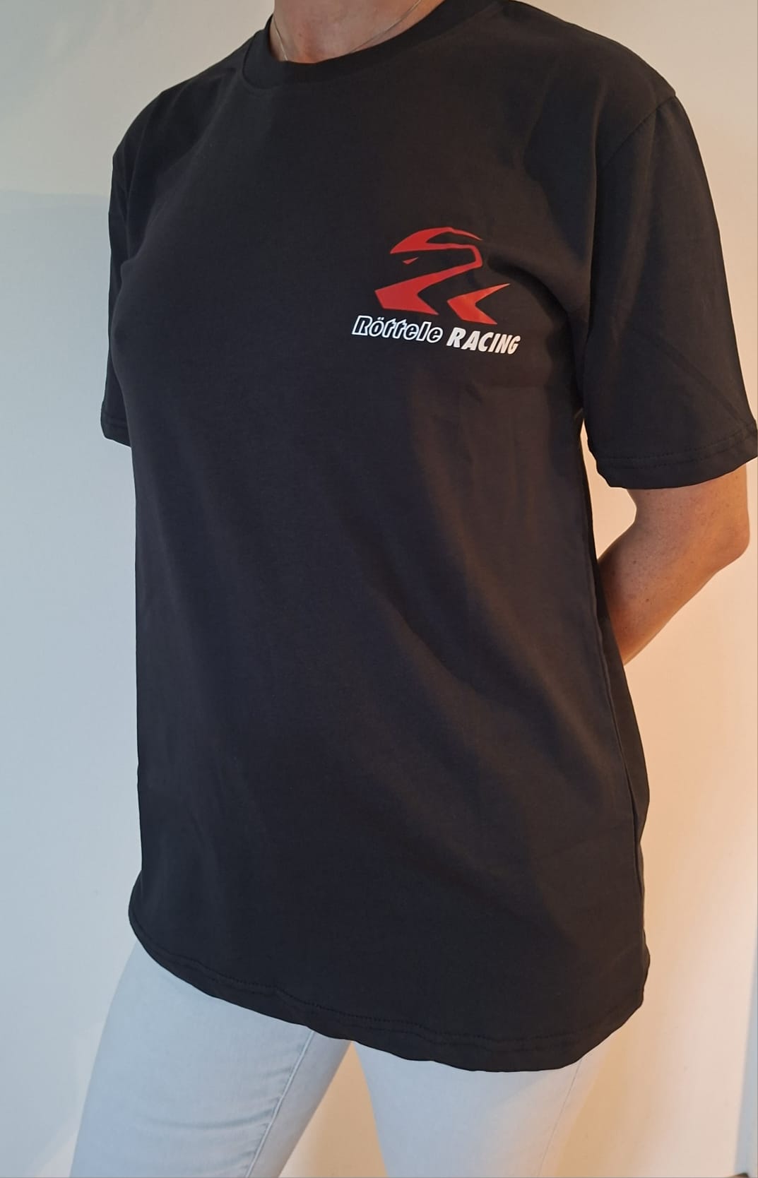 T-Shirt mit Röttele-Racing Werbung für Herren