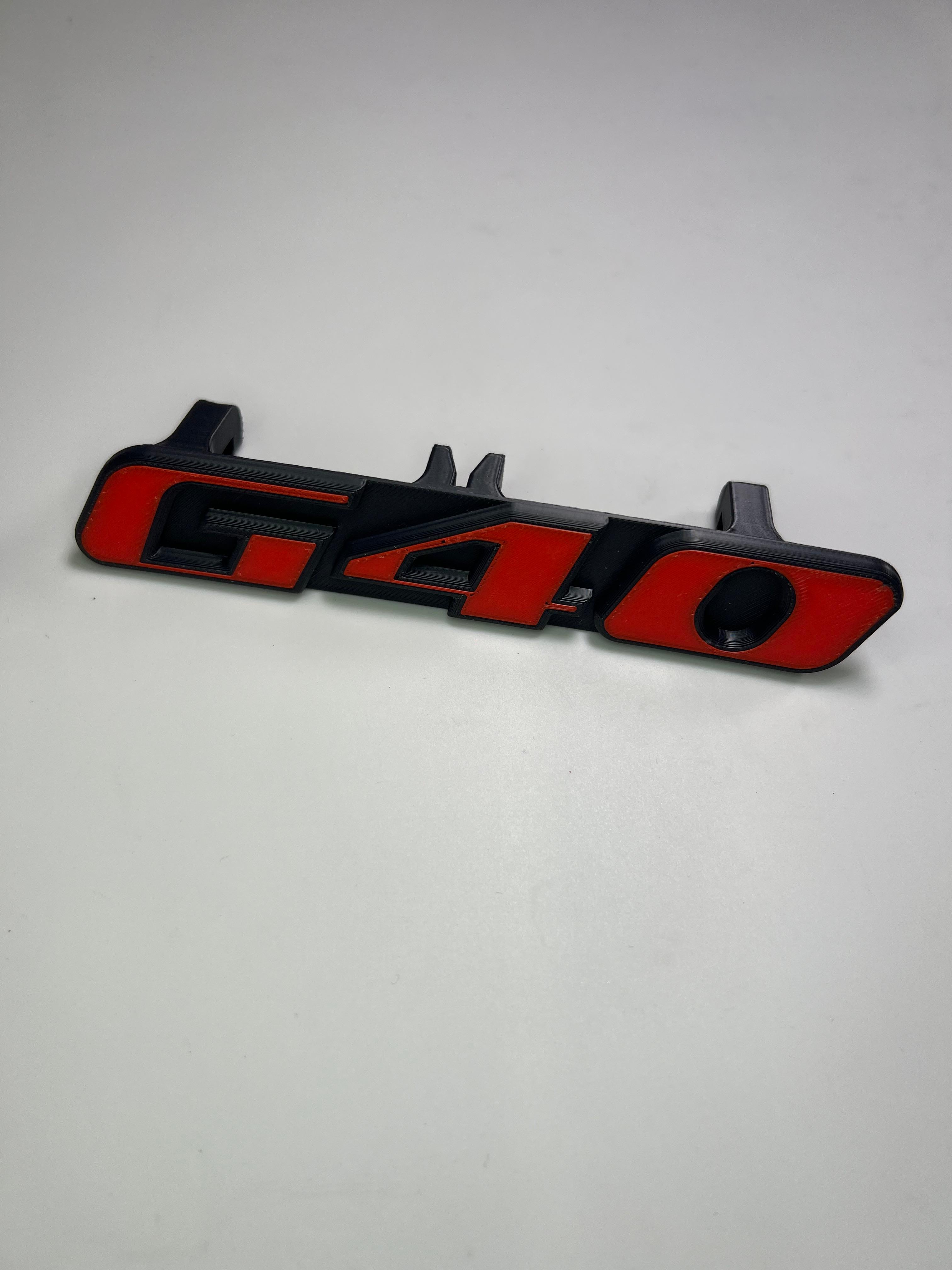 Emblem für den Polo G40 Kühlergrill aus Kunststoff