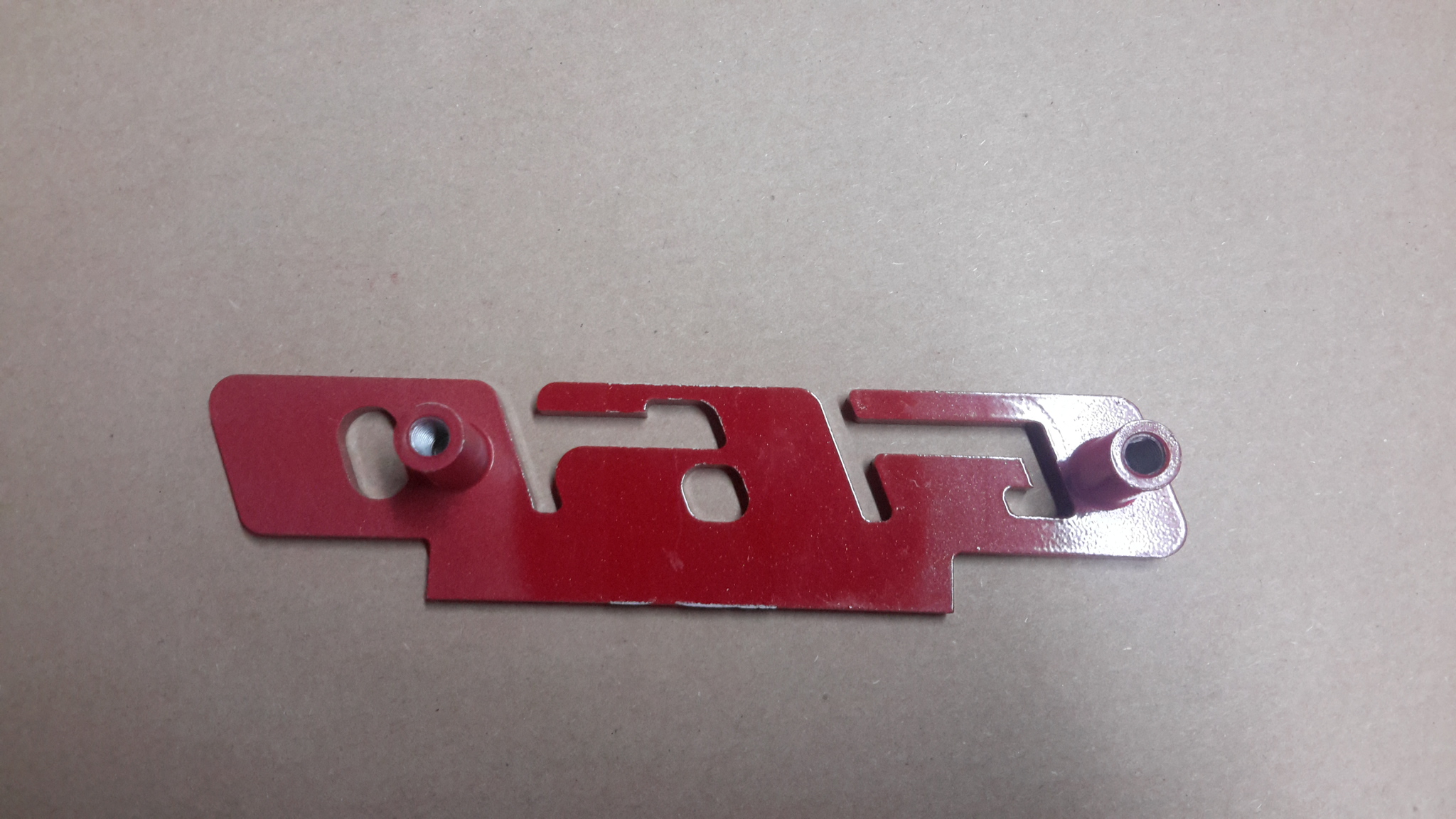 Emblem für den G60 Kühlergrill aus Aluminium mit Werbung (komplett rot)