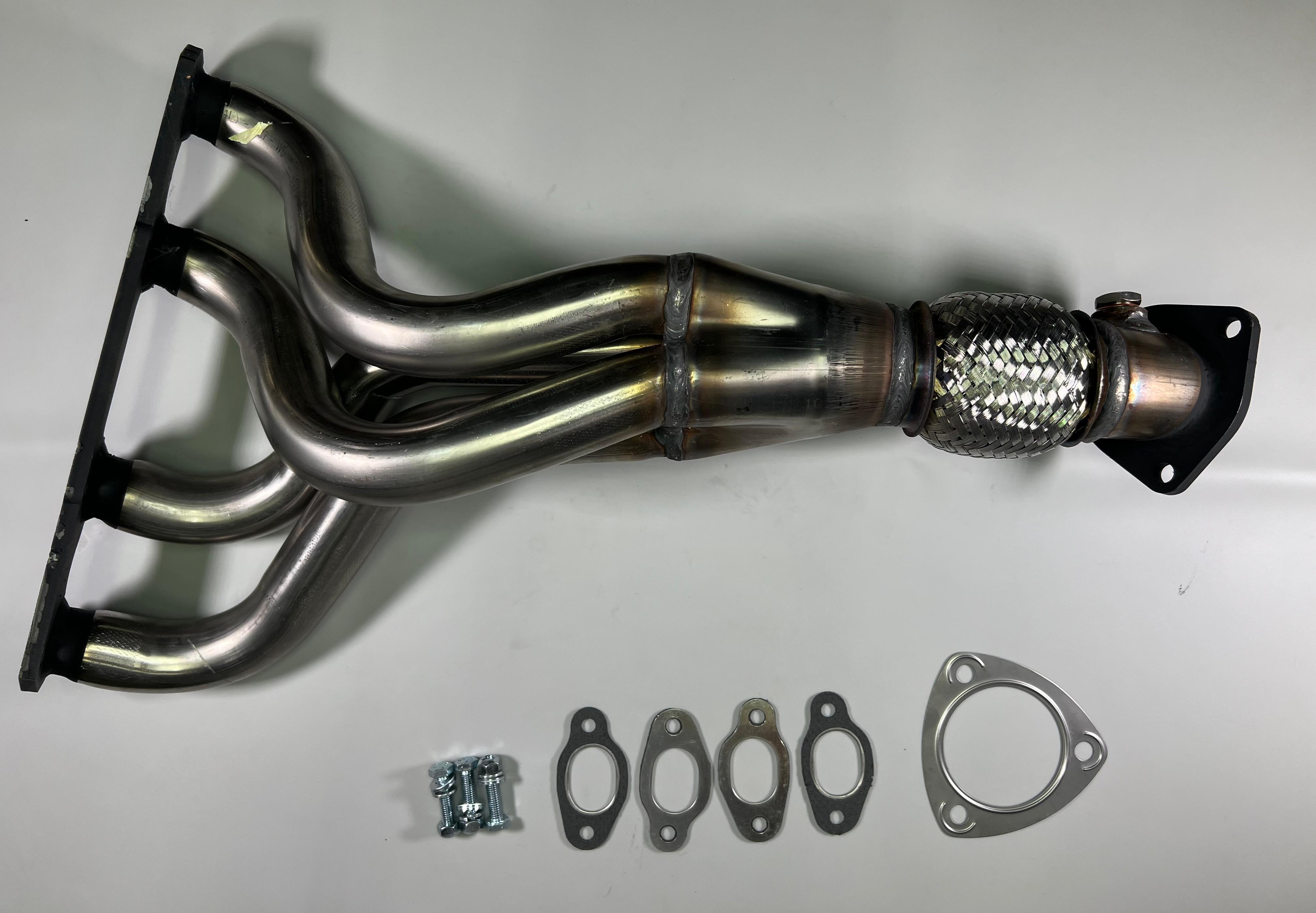 Fächerkrümmer von TeZet aus Edelstahl für VW G60 Golf und Corrado mit Teilegutachten für VW G60