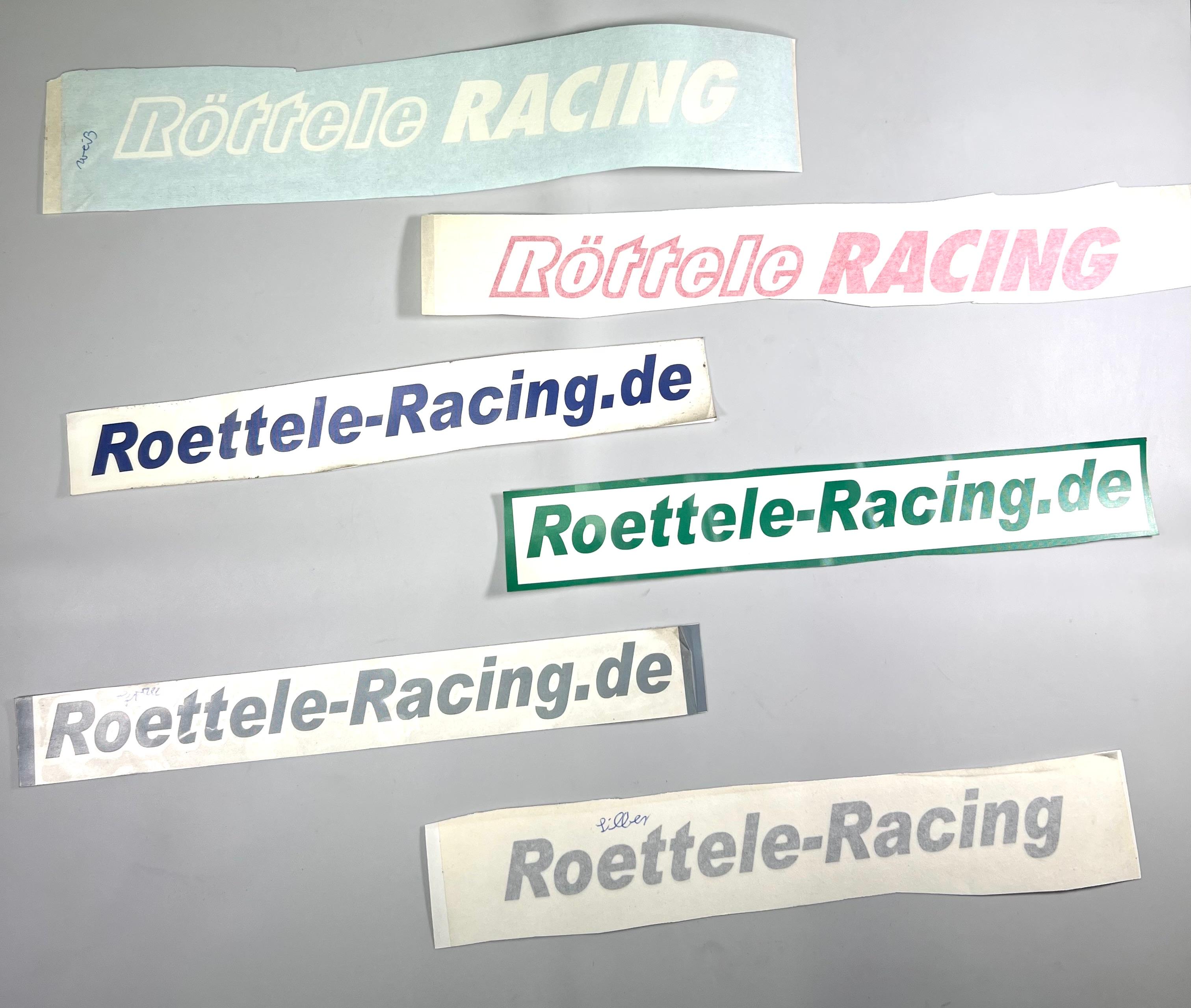 Aufkleber Folienschnitte Röttele-Racing 300 mm