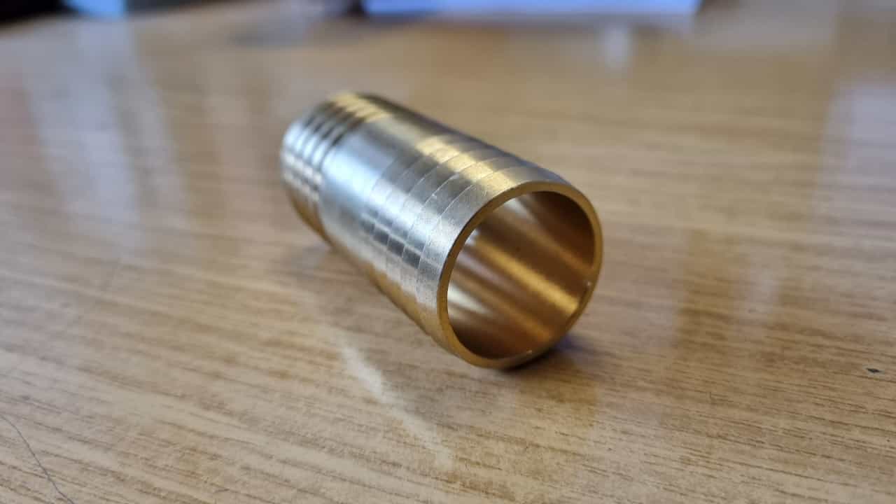 Wasserschlauch Verbindungsstück Schlauch Verbinder 32mm aus Metall Pressmessing