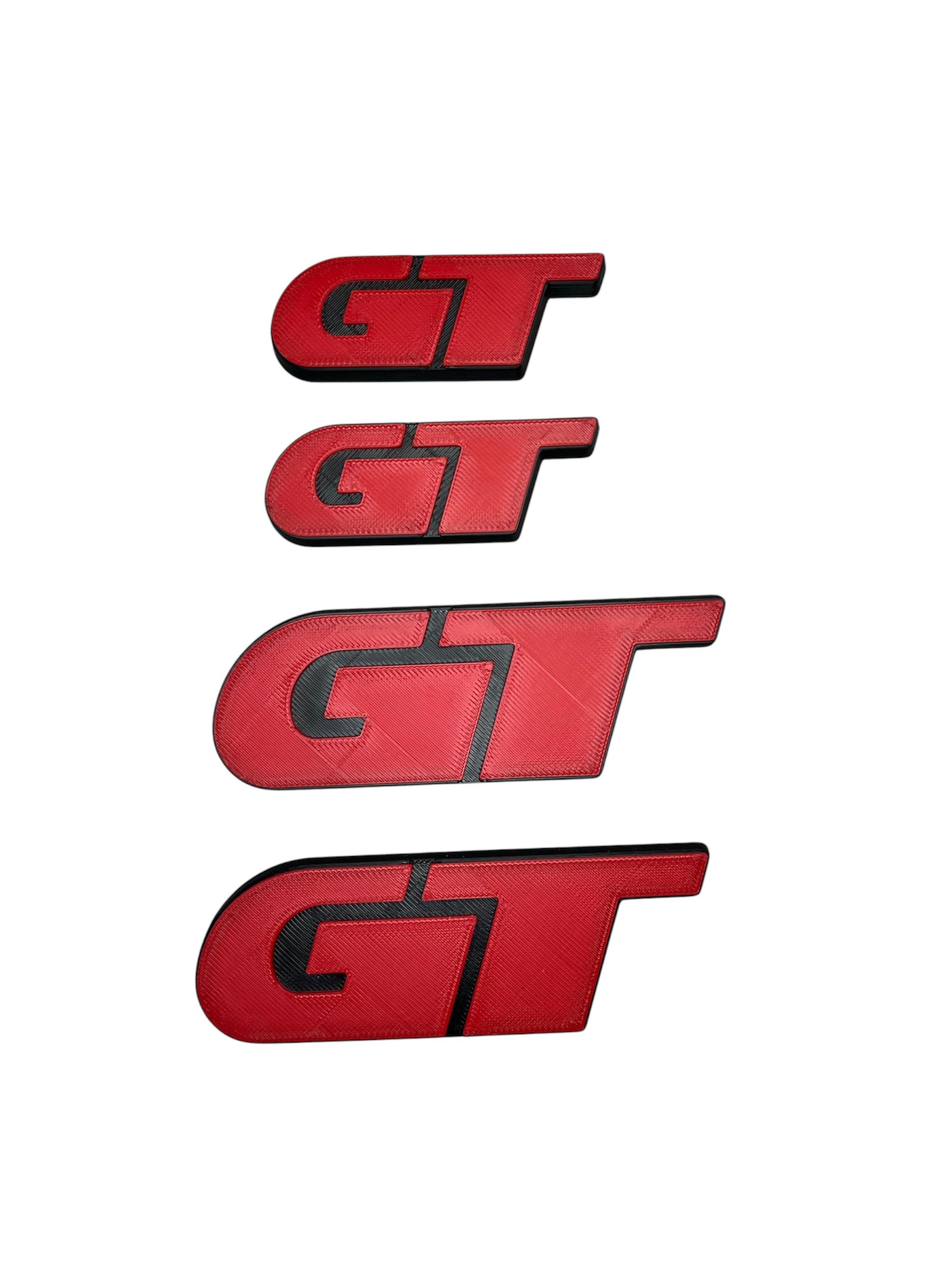 GT Emblem für den Polo zum Kleben aus Kunststoff