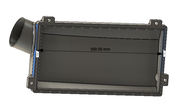 Luftfilterkasten Oberteil mit 70mm Anschluss und Unterteil für Golf I oder Scirocco mit G60 Motor
