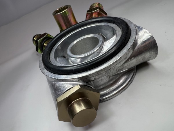 Ölkühler Flansch Ölkühlerflansch mit Thermostat Anschlussgewinde und Dichtring 