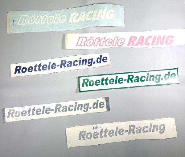 Aufkleber Folienschnitte Röttele-Racing 300 mm