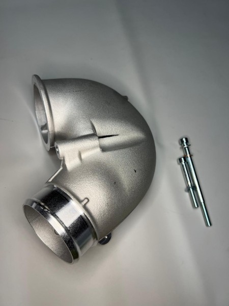 Auslassbogen 165° für G60 G-Lader mit großem Ladeluftkühler von Röttele Racing