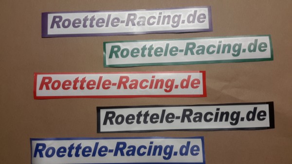Aufkleber Folienschnitte Röttele-Racing 300 mm