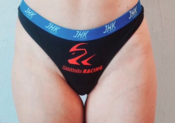 String Women Thong - Lotty mit Röttele-Racing Werbung 