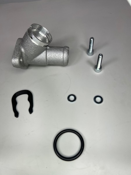 Kühlwasserstutzen Wasserflansch für alle VW und Seat 2,0L 16V aus Aluminium 