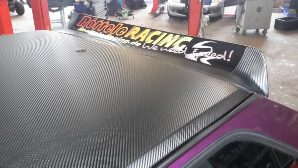 Aufkleber Röttele-Racing für die Front oder Heckscheibe 