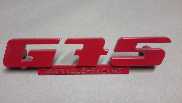 Emblem für den G75 Kühlergrill aus Aluminium mit Werbung