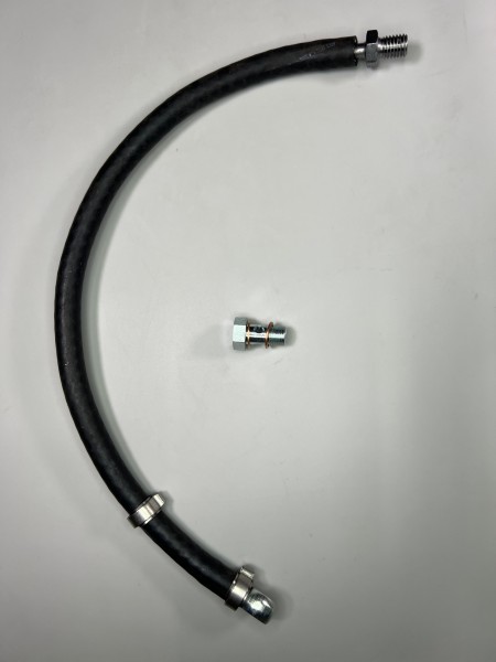 Ölrücklaufleitung mit Ringöse und Hohlschraube in den Motorblock für die G60 Motoren
