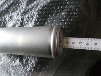 Ladedruckrohrverbinder mit 60mm Durchmesser und 230mm Länge mit Bördelkante
